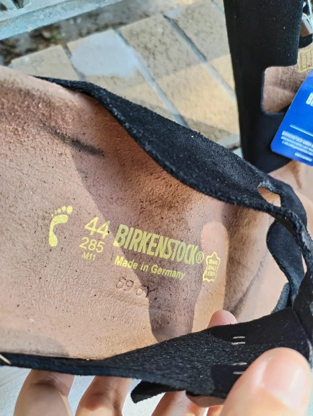 Birkenstock Arizona Softbed Black Suede (Unisex) Size EU 44 M11  nerrow